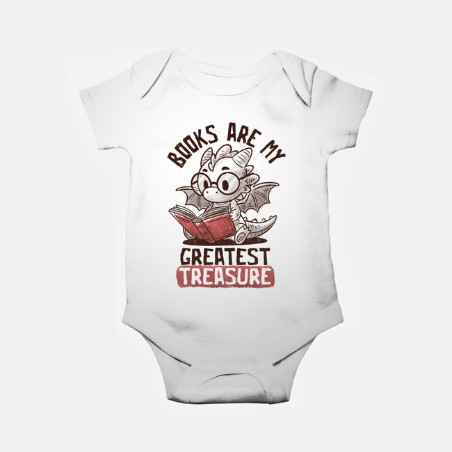 Books Are My Greatest Treasure-Baby-Basic-Onesie-koalastudio