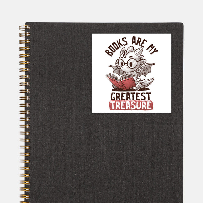 Books Are My Greatest Treasure-None-Glossy-Sticker-koalastudio