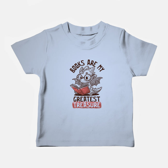 Books Are My Greatest Treasure-Baby-Basic-Tee-koalastudio