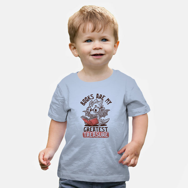 Books Are My Greatest Treasure-Baby-Basic-Tee-koalastudio