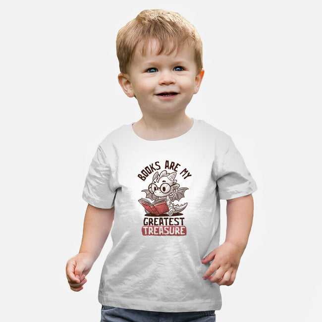 Books Are My Greatest Treasure-Baby-Basic-Tee-koalastudio