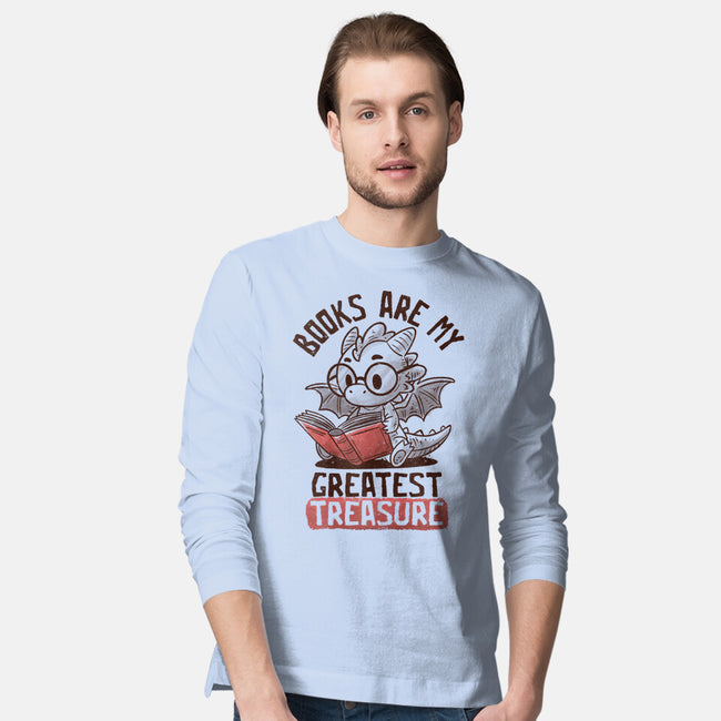 Books Are My Greatest Treasure-Mens-Long Sleeved-Tee-koalastudio