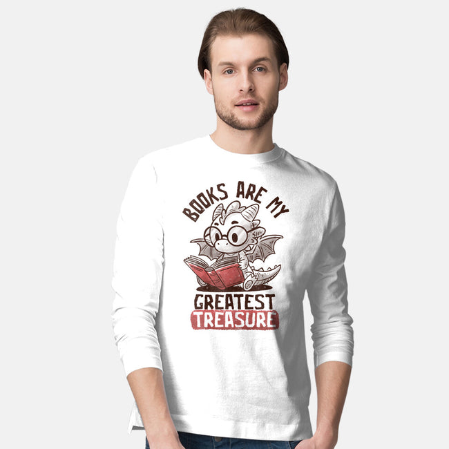 Books Are My Greatest Treasure-Mens-Long Sleeved-Tee-koalastudio