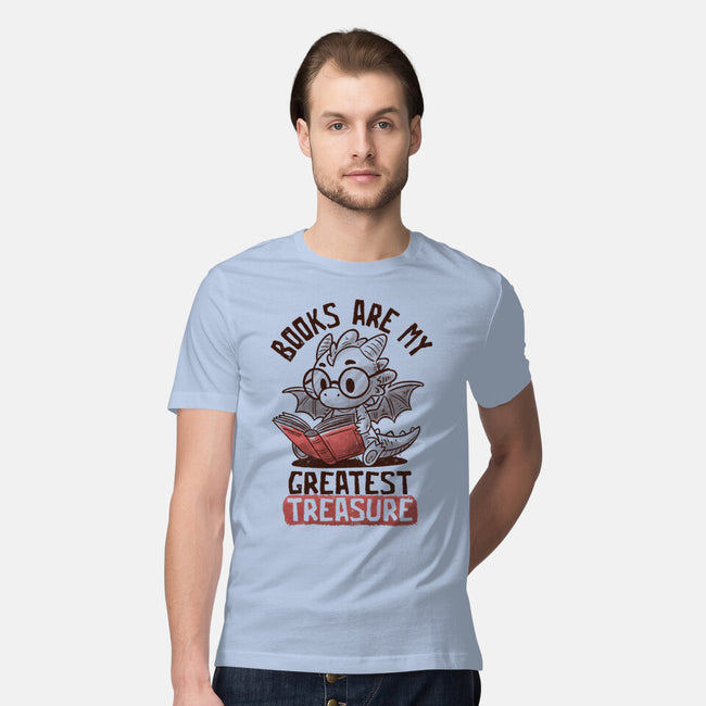 Books Are My Greatest Treasure-Mens-Premium-Tee-koalastudio