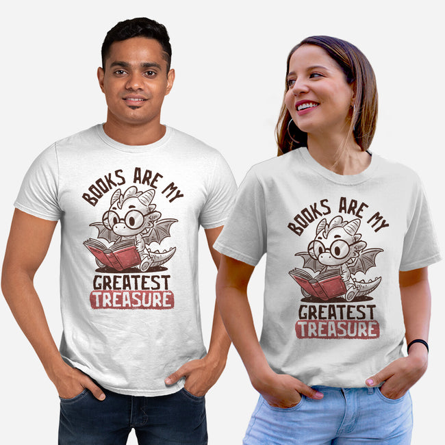 Books Are My Greatest Treasure-Unisex-Basic-Tee-koalastudio