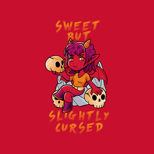 Sweet But Slightly Cursed-Womens-Basic-Tee-FunkVampire