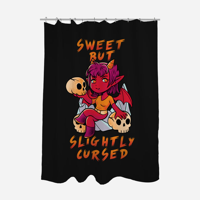 Sweet But Slightly Cursed-None-Polyester-Shower Curtain-FunkVampire