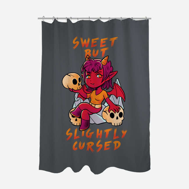 Sweet But Slightly Cursed-None-Polyester-Shower Curtain-FunkVampire