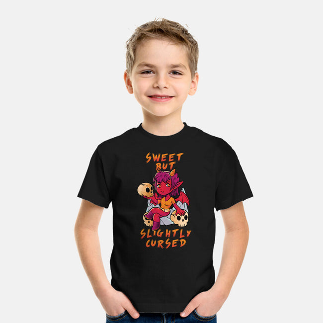 Sweet But Slightly Cursed-Youth-Basic-Tee-FunkVampire