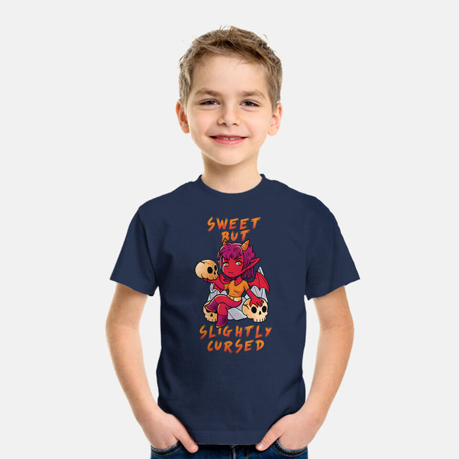 Sweet But Slightly Cursed-Youth-Basic-Tee-FunkVampire