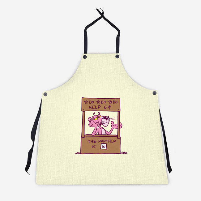 Pink Help-Unisex-Kitchen-Apron-Barbadifuoco