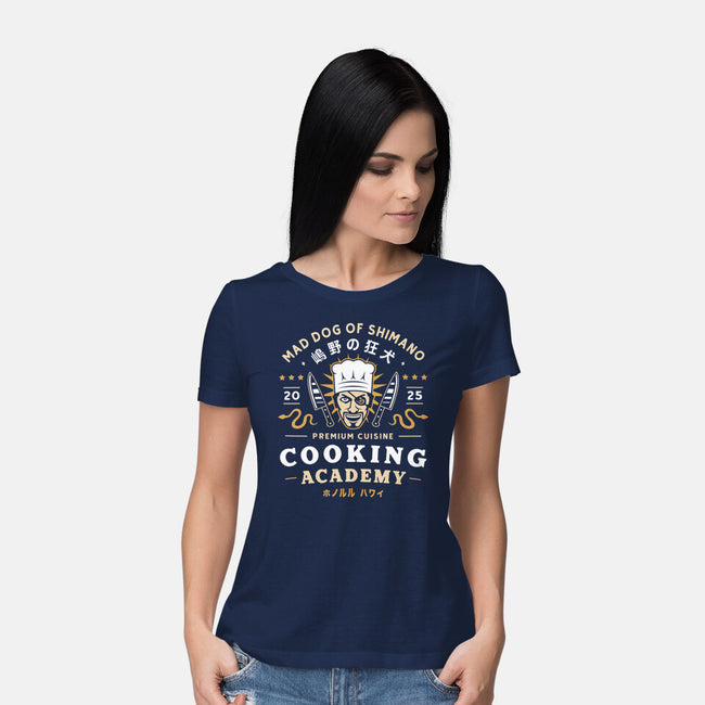 One Eyed Demon Cooking Emblem-Womens-Basic-Tee-LAGELANTEE