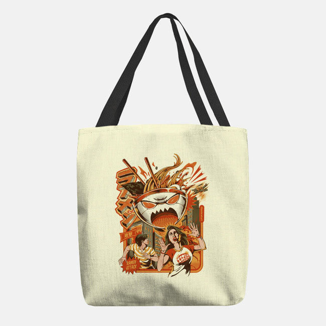 Great Ramen Attack-None-Basic Tote-Bag-ilustrata