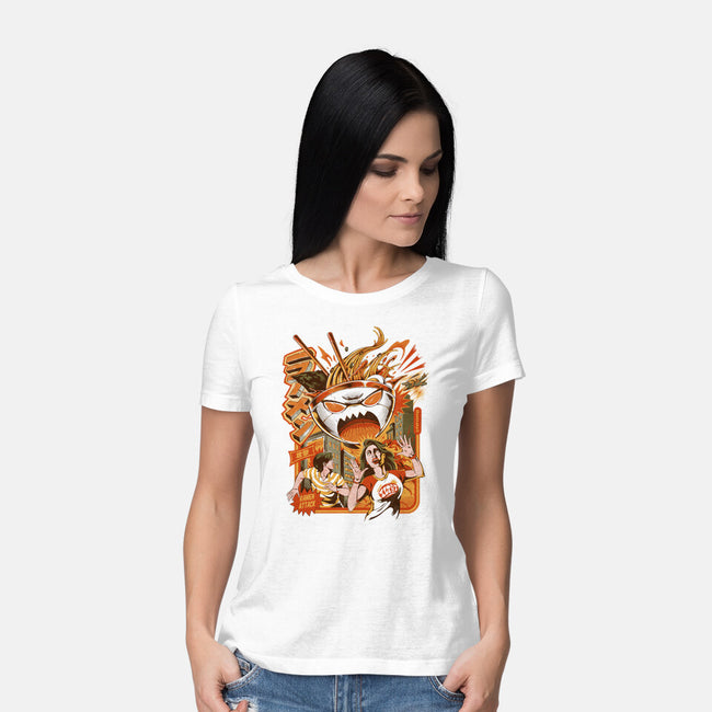 Great Ramen Attack-Womens-Basic-Tee-ilustrata