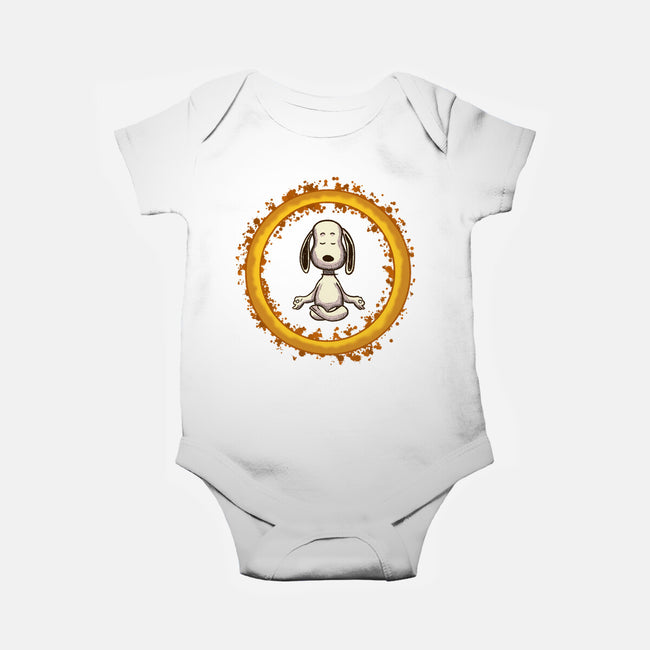 Dog Meditation-Baby-Basic-Onesie-nickzzarto