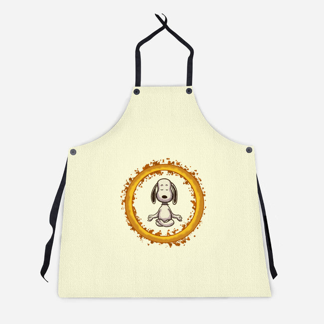 Dog Meditation-Unisex-Kitchen-Apron-nickzzarto