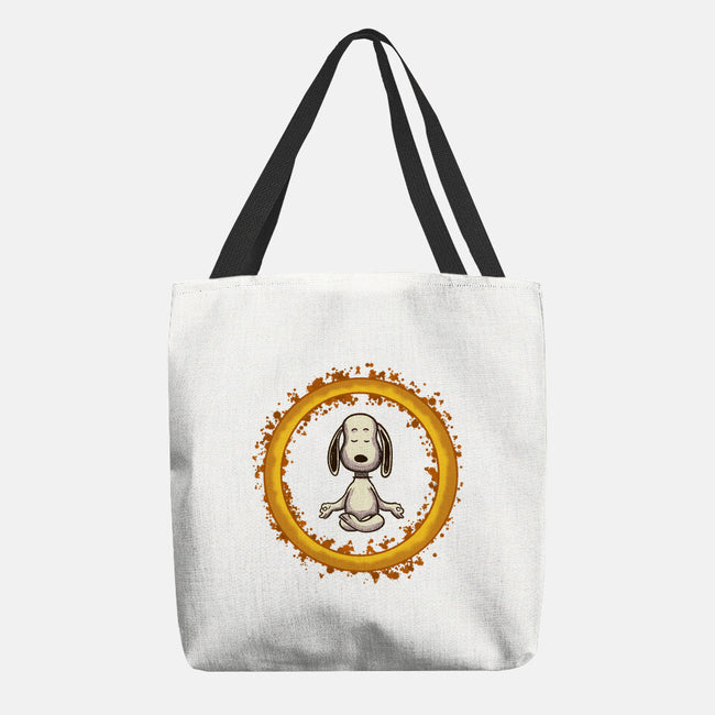 Dog Meditation-None-Basic Tote-Bag-nickzzarto