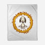 Dog Meditation-None-Fleece-Blanket-nickzzarto