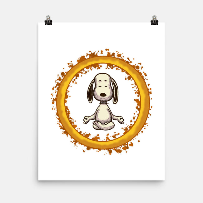 Dog Meditation-None-Matte-Poster-nickzzarto