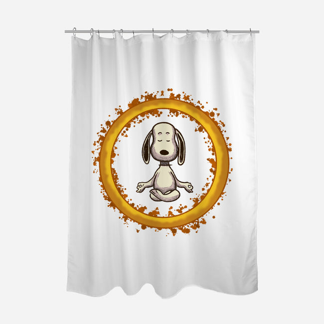 Dog Meditation-None-Polyester-Shower Curtain-nickzzarto