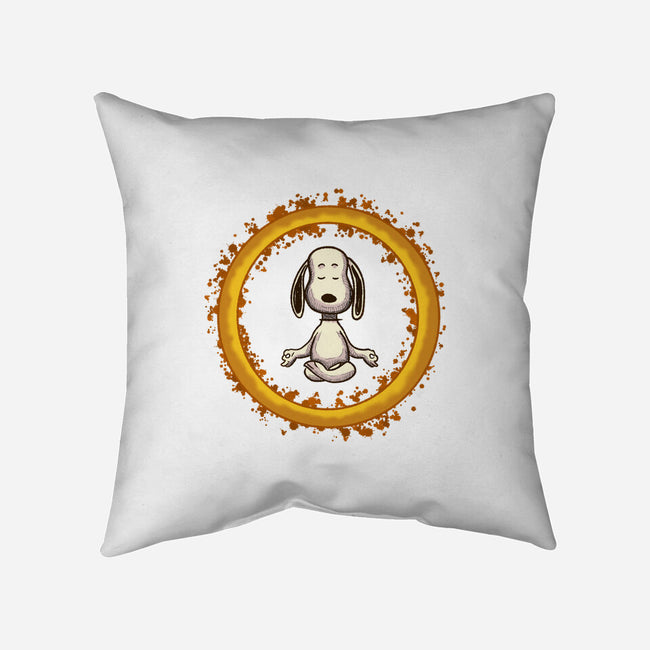 Dog Meditation-None-Removable Cover w Insert-Throw Pillow-nickzzarto