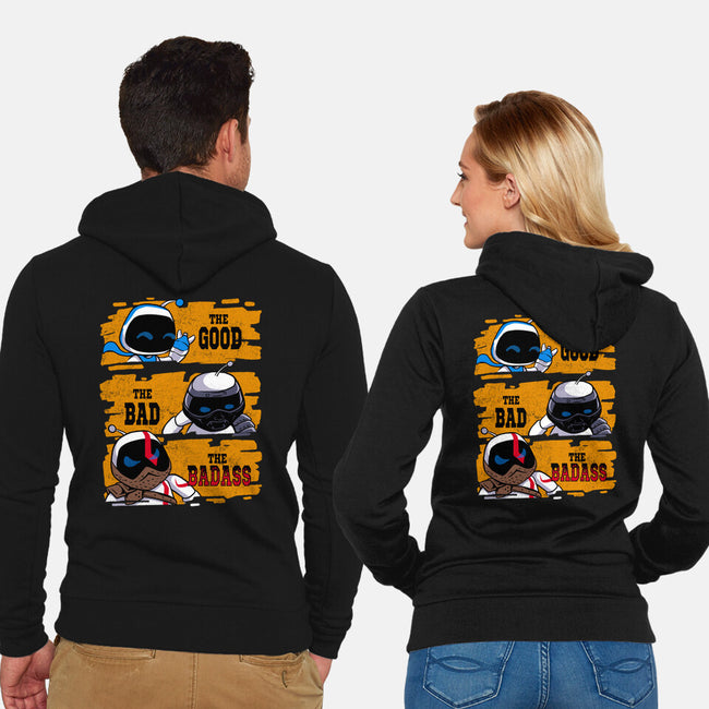 Triple Bot-Unisex-Zip-Up-Sweatshirt-spoilerinc