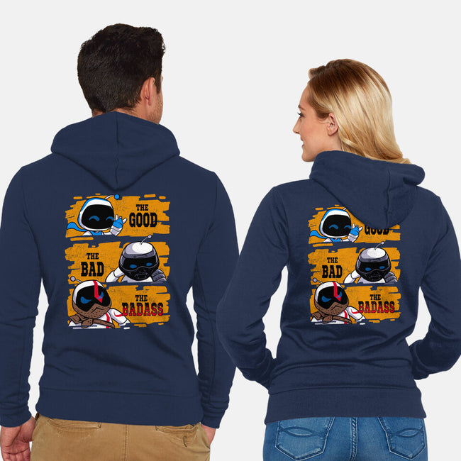 Triple Bot-Unisex-Zip-Up-Sweatshirt-spoilerinc