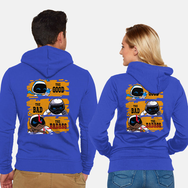 Triple Bot-Unisex-Zip-Up-Sweatshirt-spoilerinc