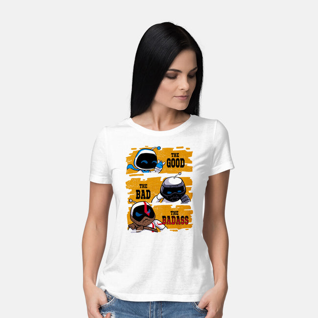 Triple Bot-Womens-Basic-Tee-spoilerinc