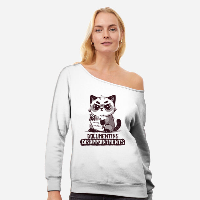 Documenting Disappointments-Womens-Off Shoulder-Sweatshirt-koalastudio