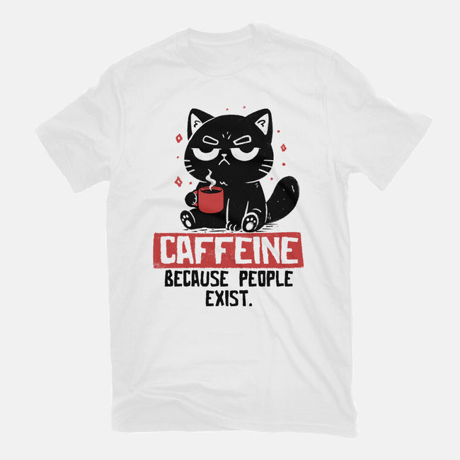 Caffeine Because People Exist-Youth-Basic-Tee-koalastudio