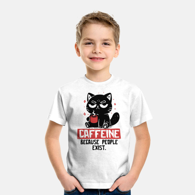 Caffeine Because People Exist-Youth-Basic-Tee-koalastudio