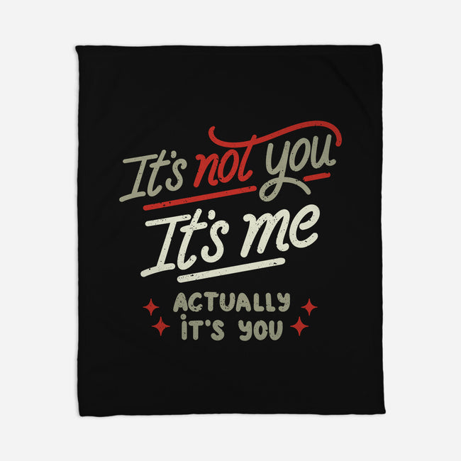 Actually It's You-None-Fleece-Blanket-koalastudio