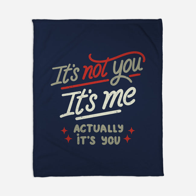 Actually It's You-None-Fleece-Blanket-koalastudio